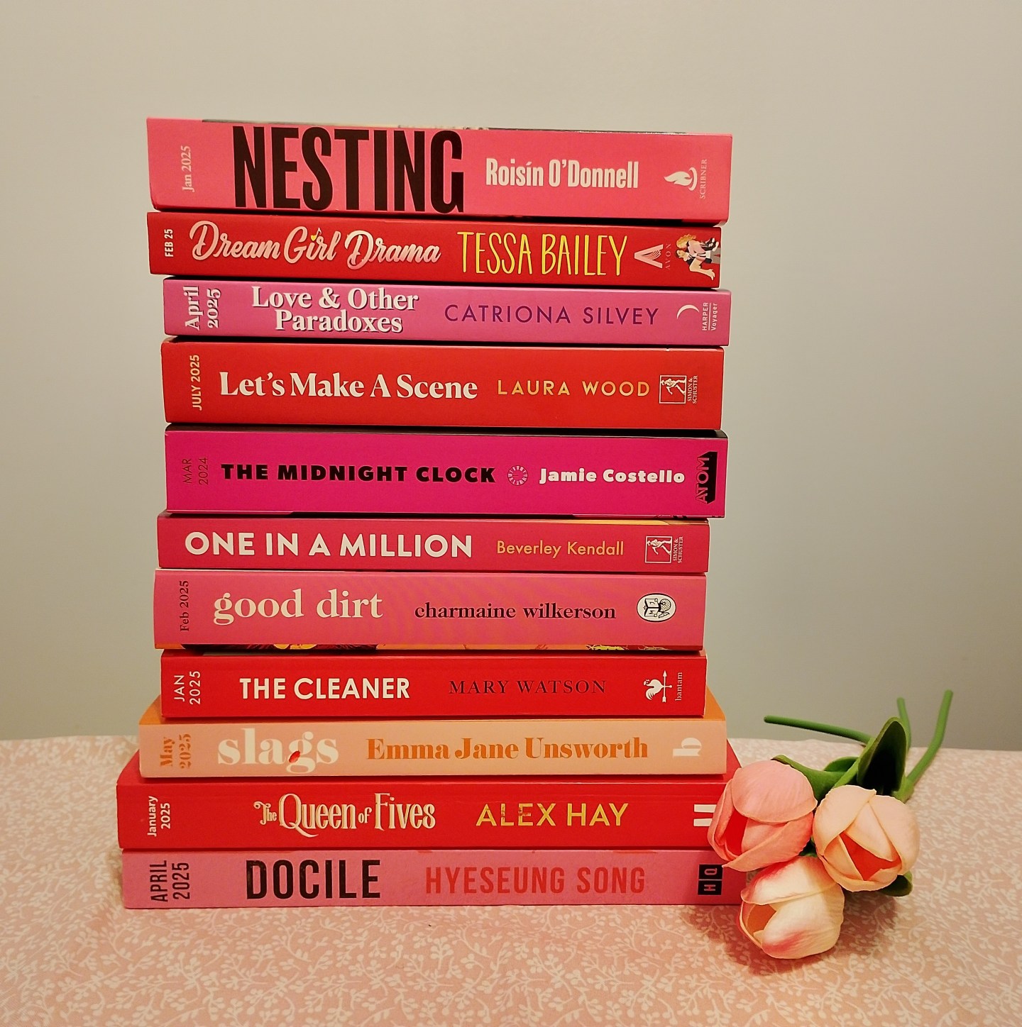 Pink & Red Stack! #NewBooks #bookpost #PinkAndRed #BookStack – Over The ...